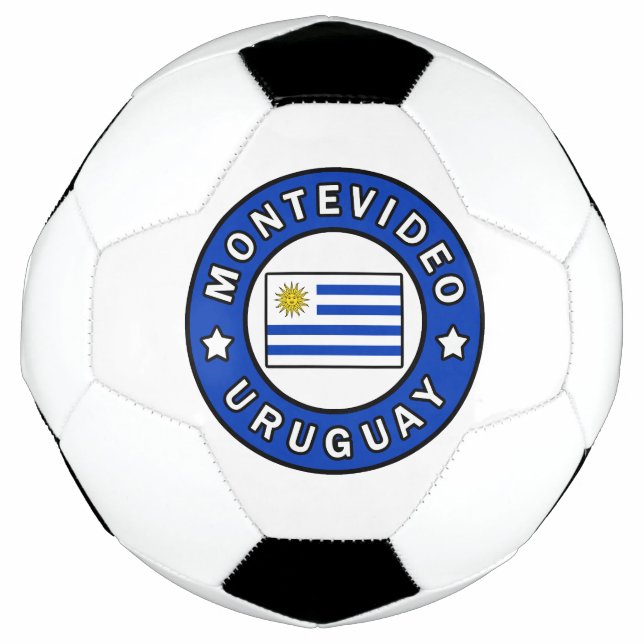 Bola De Futebol Montevidéu Uruguai (Frente)