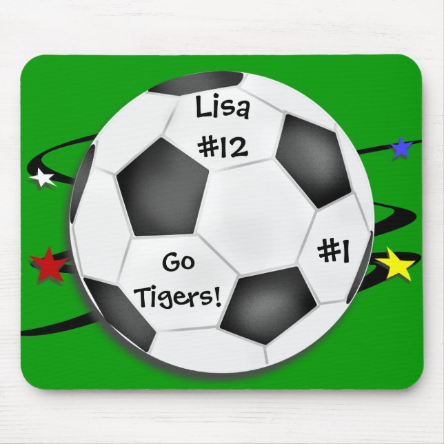 Bola de futebol Mousepad (Frente)