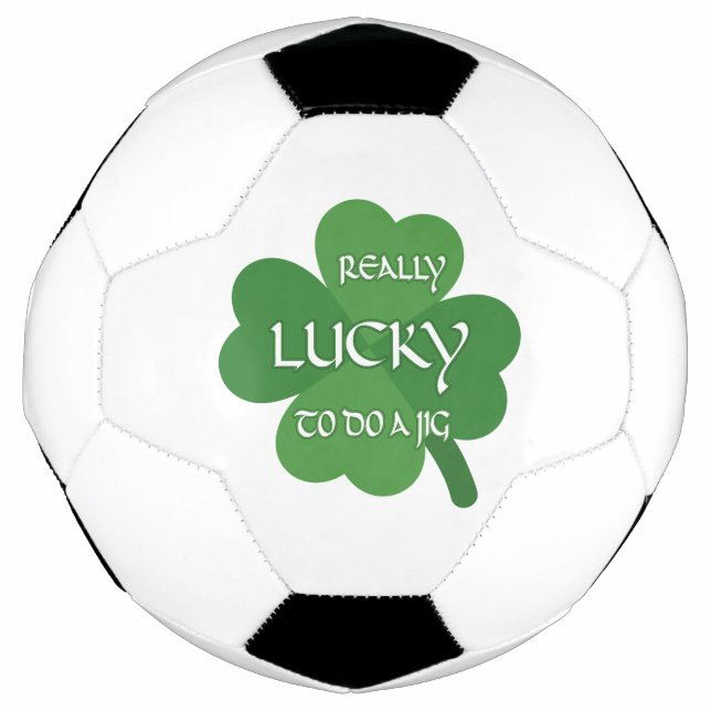 Bola De Futebol Muito Sortudo em fazer um Jig (Frente)