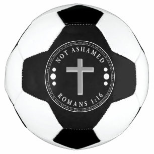 Bola De Futebol Não envergonhado do Evangelho Cristão Verse