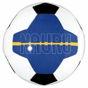 Bola De Futebol Nauru Flag Patriótico