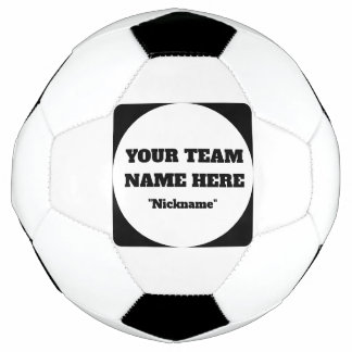 Bola De Futebol Nome de Equipe de Futebol Simples e Personalizável