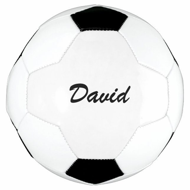 Bola De Futebol Nome de Script Personalizado Minimalista (Frente)