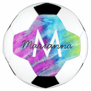 Bola De Futebol Nome do Corante do Cio Roxo e Personalizado Inicia
