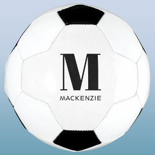 Bola De Futebol Nome Inicial Personalizado Monograma