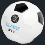 Bola De Futebol Nome Personalizado Adicionar Um Logotipo De Crianç<br><div class="desc">Seu jogador de futebol favorito vai adorar esta bola de futebol personalizada. Personalizar com o nome e o número dos jogadores. Esta bola de futebol personalizada fará um presente de excelente para o natal,  aniversários ou qualquer outra ocasião especial.</div>