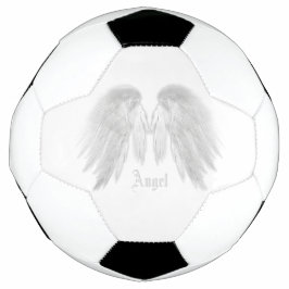 Bola De Futebol Nome Personalizado Branco do ANGEL WINGS