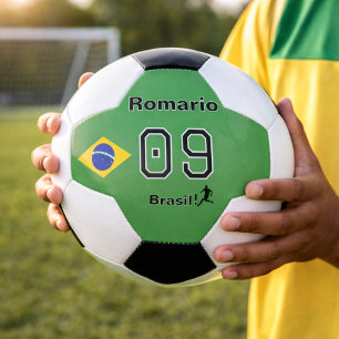 Bola De Futebol Nome Personalizado do Jogador da Seleção Brasil Ca