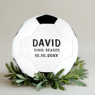 Bola De Futebol Nome Personalizado do Portador do Anel Nome da Dat
