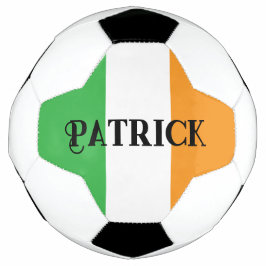 Bola De Futebol Nome Personalizado do Sinalizador Irlandês Verde e