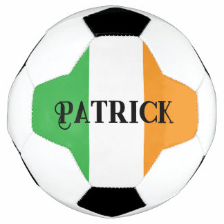 Bola De Futebol Nome Personalizado do Sinalizador Irlandês Verde e