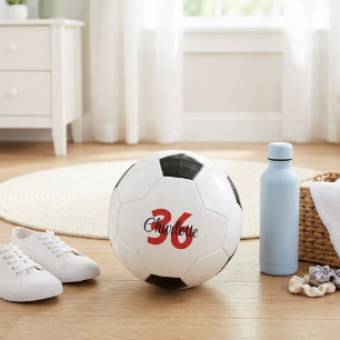 Bola De Futebol Nome Personalizado e Número da Camisa Infantil