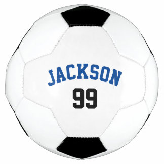 Bola De Futebol Nome Personalizado e Número Minimalista