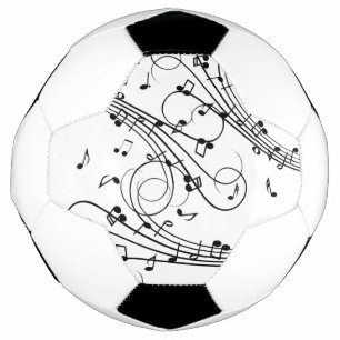 Bola De Futebol Notas extravagantes do design da música
