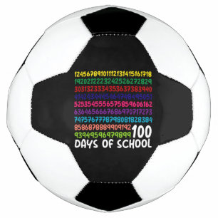 Bola De Futebol Números de Matemática 100º Dia de Aula Professor C