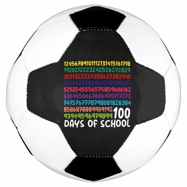 Bola De Futebol Números de Matemática 100º Dia de Aula Professor C (Frente)