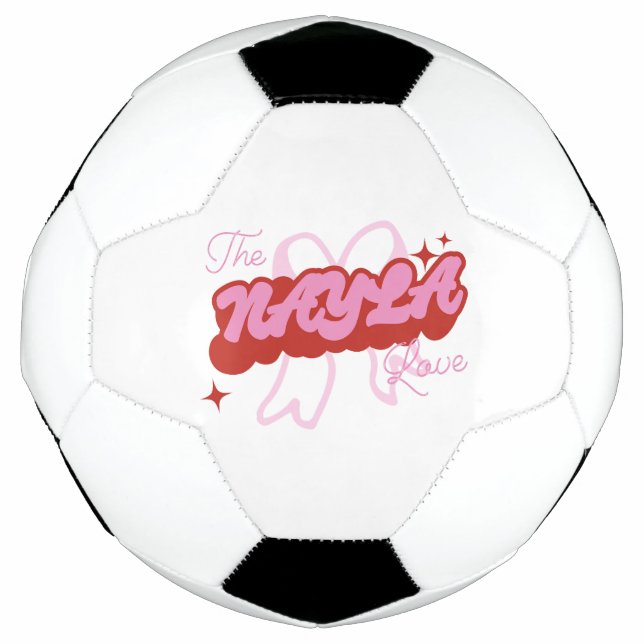 Bola De Futebol O Amor NAYLA (Frente)