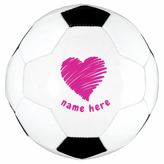 BOLA DE FUTEBOL O AMOR ROMÂNTICO PERSONALIZADO É COMO UM ROSA (Frente)
