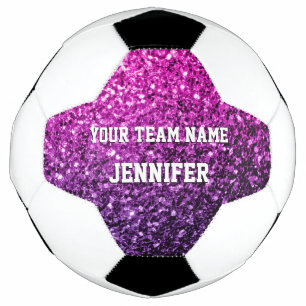 Bola De Futebol O brilho do ombre roxo brilha seu nome Equipe