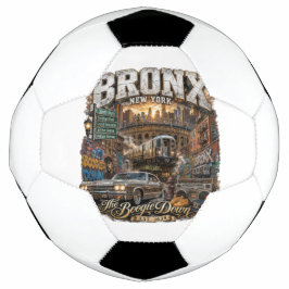 Bola De Futebol O Bronx Nova York Boogie Down Colagem Urbana