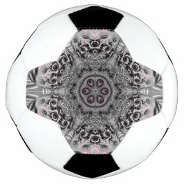 Bola De Futebol O Jardim Fractal Prateado