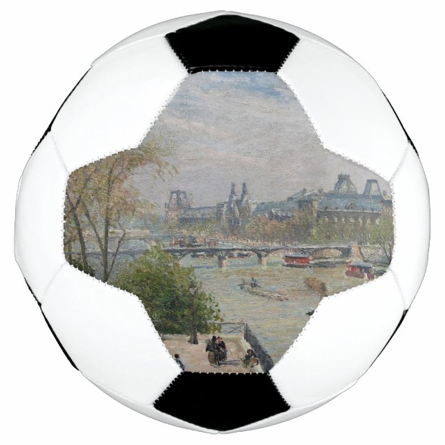Bola De Futebol O Louvre, Primavera Camille Pissarro (Frente)