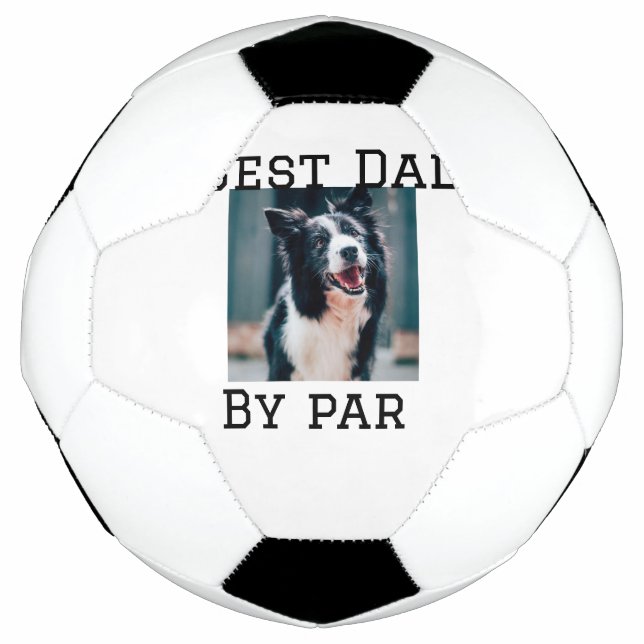 Bola De Futebol O melhor pai por par dog pet, é simples. (Frente)