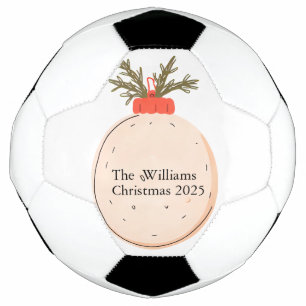 Bola De Futebol O Nome da Família Natal 2025 Roteiro Elegante