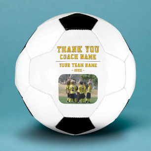 Bola De Futebol Obrigado Treinador Nome da Equipe Foto