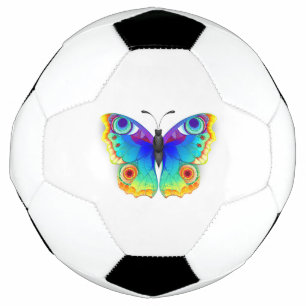 Bola De Futebol Olho Peacock da Borboleta Arco-Íris