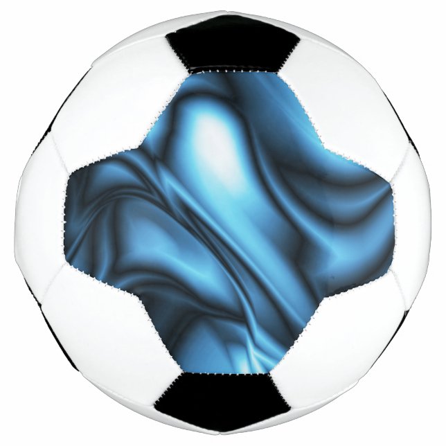 Bola De Futebol Onda de Seda Azul (Frente)