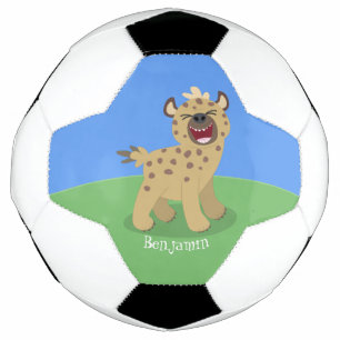 Bola De Futebol Óptica hiena engraçada rindo ilustração de des