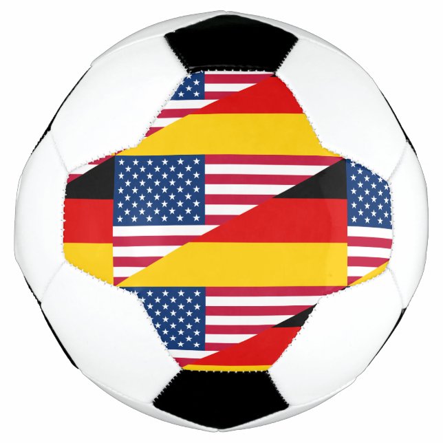 Bola De Futebol Orgulho Alemão-Americano, Alemanha, Bandeira do Fu (Frente)