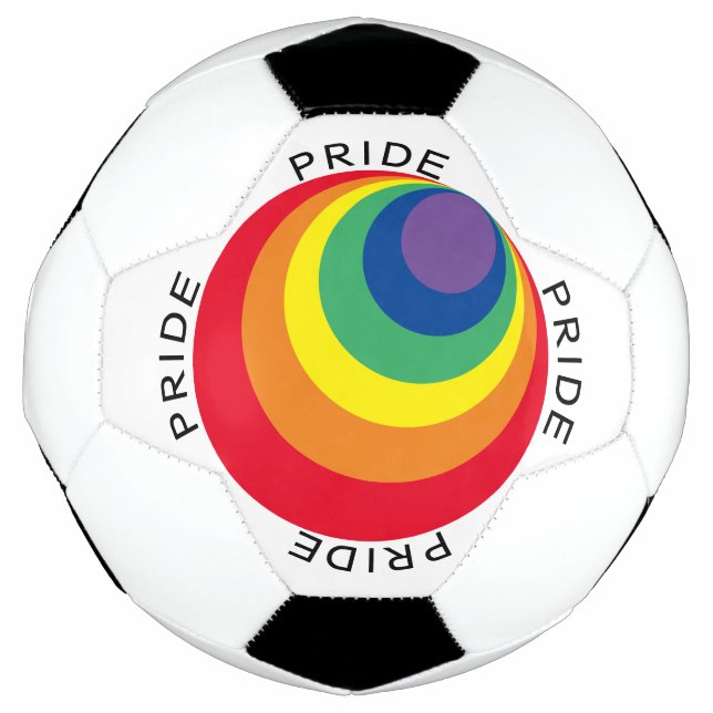 Bola De Futebol Orgulho Arco-Íris LGBTQ (Frente)