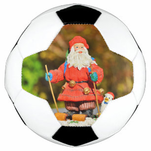 Bola De Futebol ornamento do Papai Noel