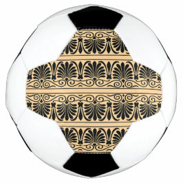 Bola De Futebol Padrão Árabe Grego Mediterrâneo Marrom