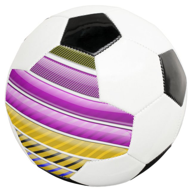 BOLA DE FUTEBOL PADRÃO COLORIDO DO BAR (Três quartos)