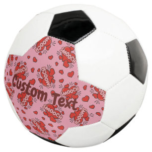 Bola De Futebol Padrão de Efeito de Som em Quadrinhos de Beijo