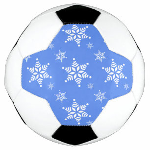 Bola De Futebol Padrão de flocos de neve, flocos de neve brancos, 