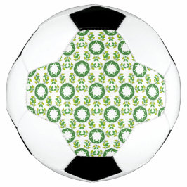 Bola De Futebol Padrão de Folhas, Padrão de Folhagens, Folhas Verd