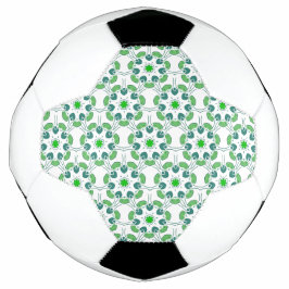 Bola De Futebol Padrão de Folhas, Padrão de Folhagens, Folhas Verd