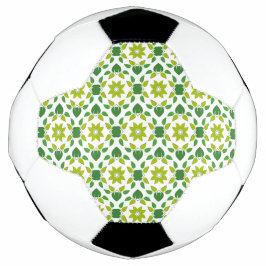 Bola De Futebol Padrão de Folhas, Padrão de Folhagens, Folhas Verd