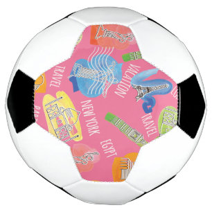 Bola De Futebol Padrão de Locais de Viagem