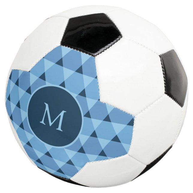 Bola De Futebol Padrão de triângulos (Três quartos)
