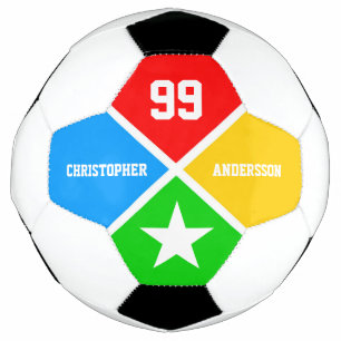 Bola De Futebol Padrão personalizável colorido