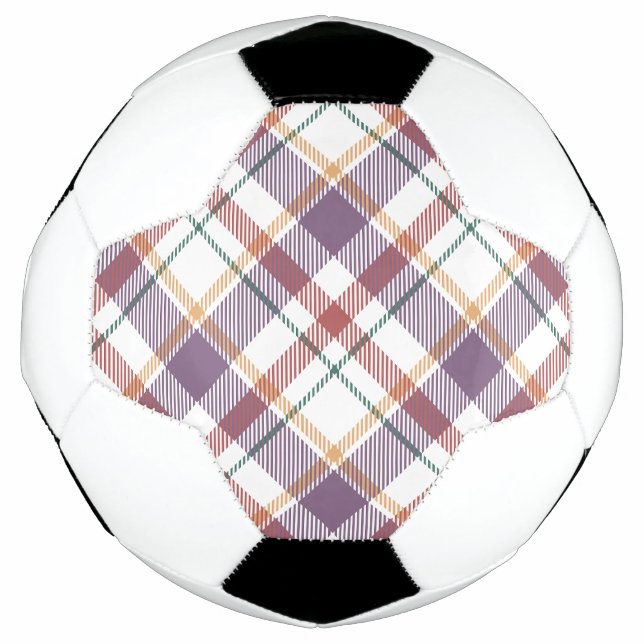 Bola De Futebol Padrão Xadrez Clássico (Frente)