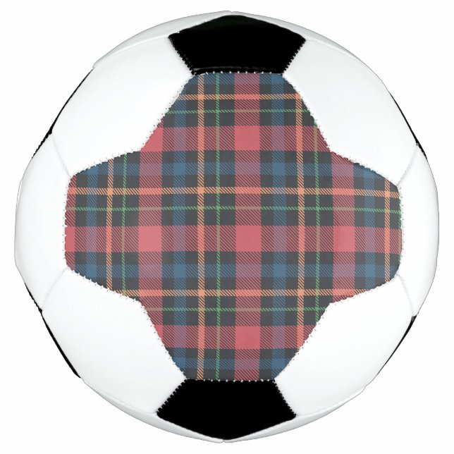 Bola De Futebol Padrão Xadrez Clássico (Frente)