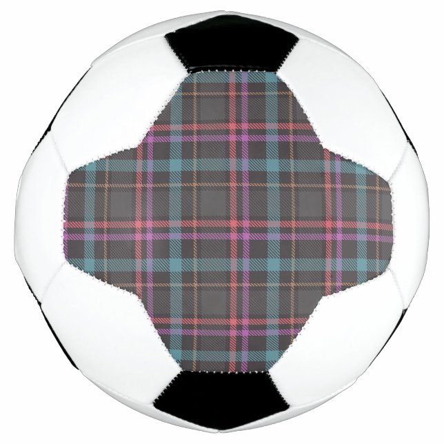Bola De Futebol Padrão Xadrez Clássico (Frente)