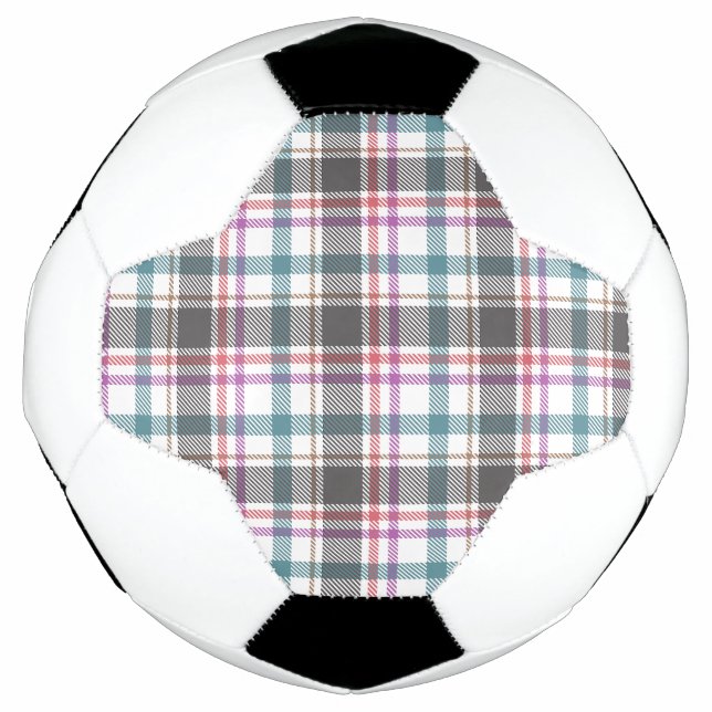 Bola De Futebol Padrão Xadrez Clássico (Frente)