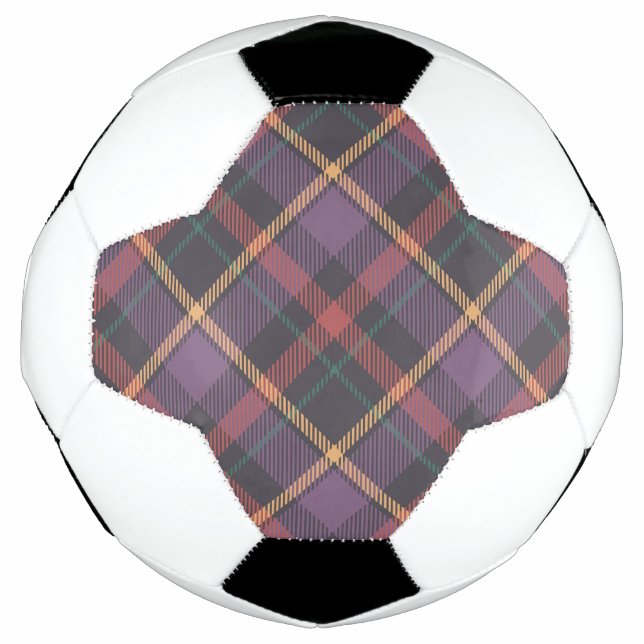 Bola De Futebol Padrão Xadrez Clássico (Frente)